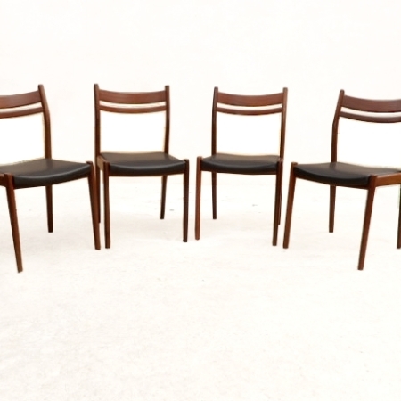 chaises scandinave palissandre années 1960